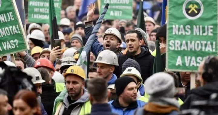 Štrajk rudara u BiH